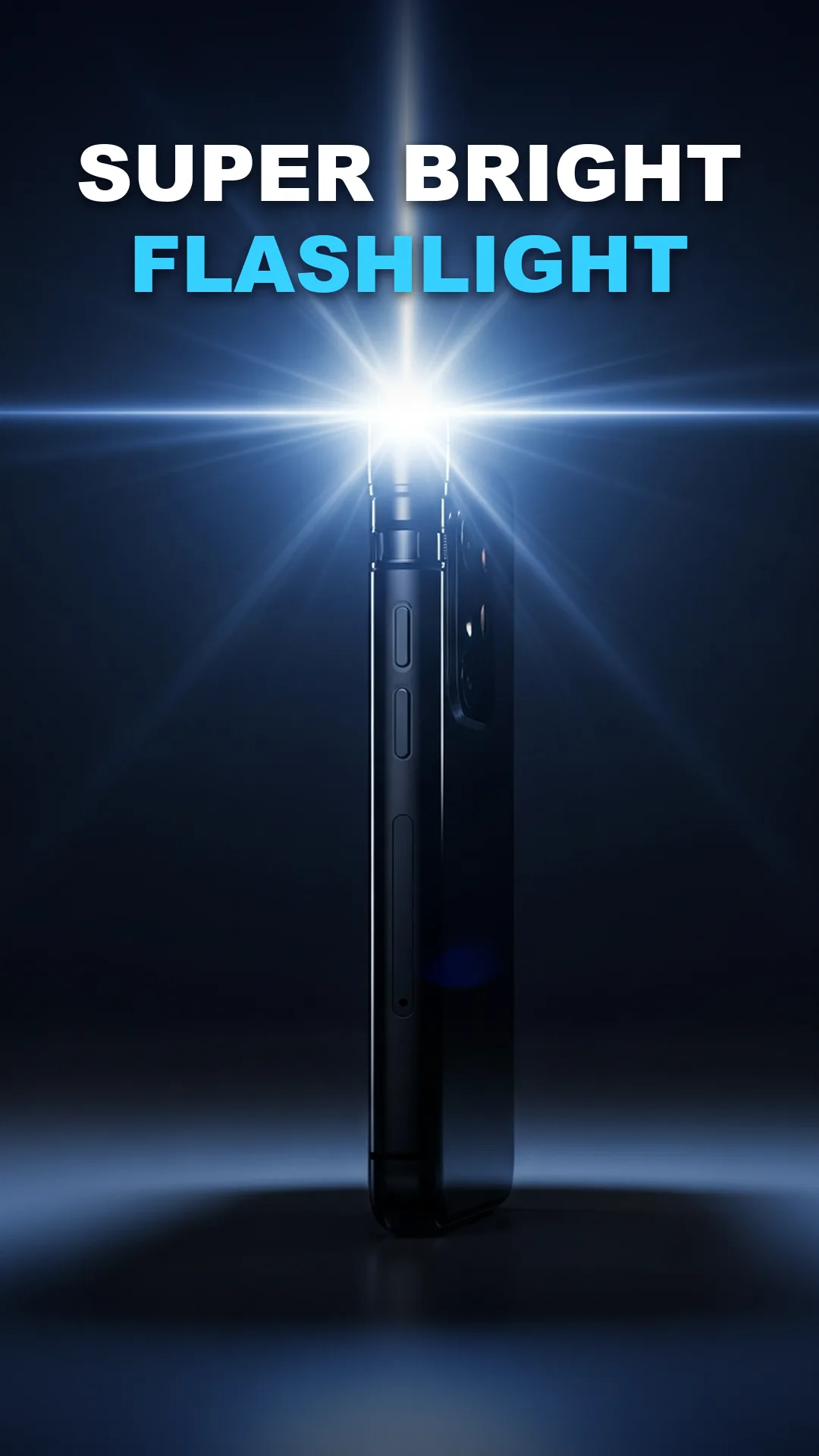 Super bright LED flashlight beam